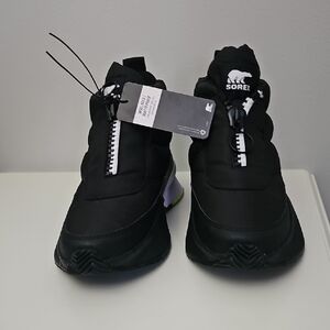 Sorel OUT N' ABOUT Puffy Zip Waterproof Black High-Top